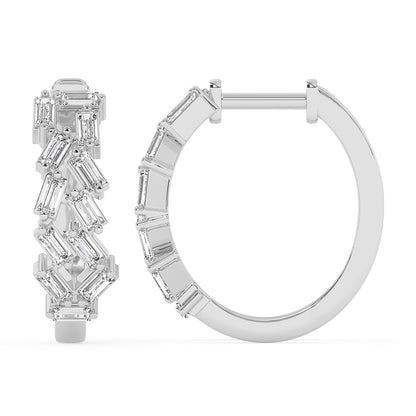 Baguette Hoops 0.68 ctw