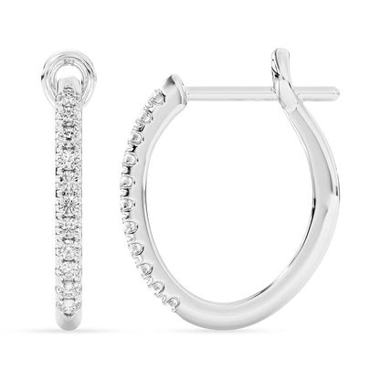 Round Hoops Click Lock 0.25 ctw