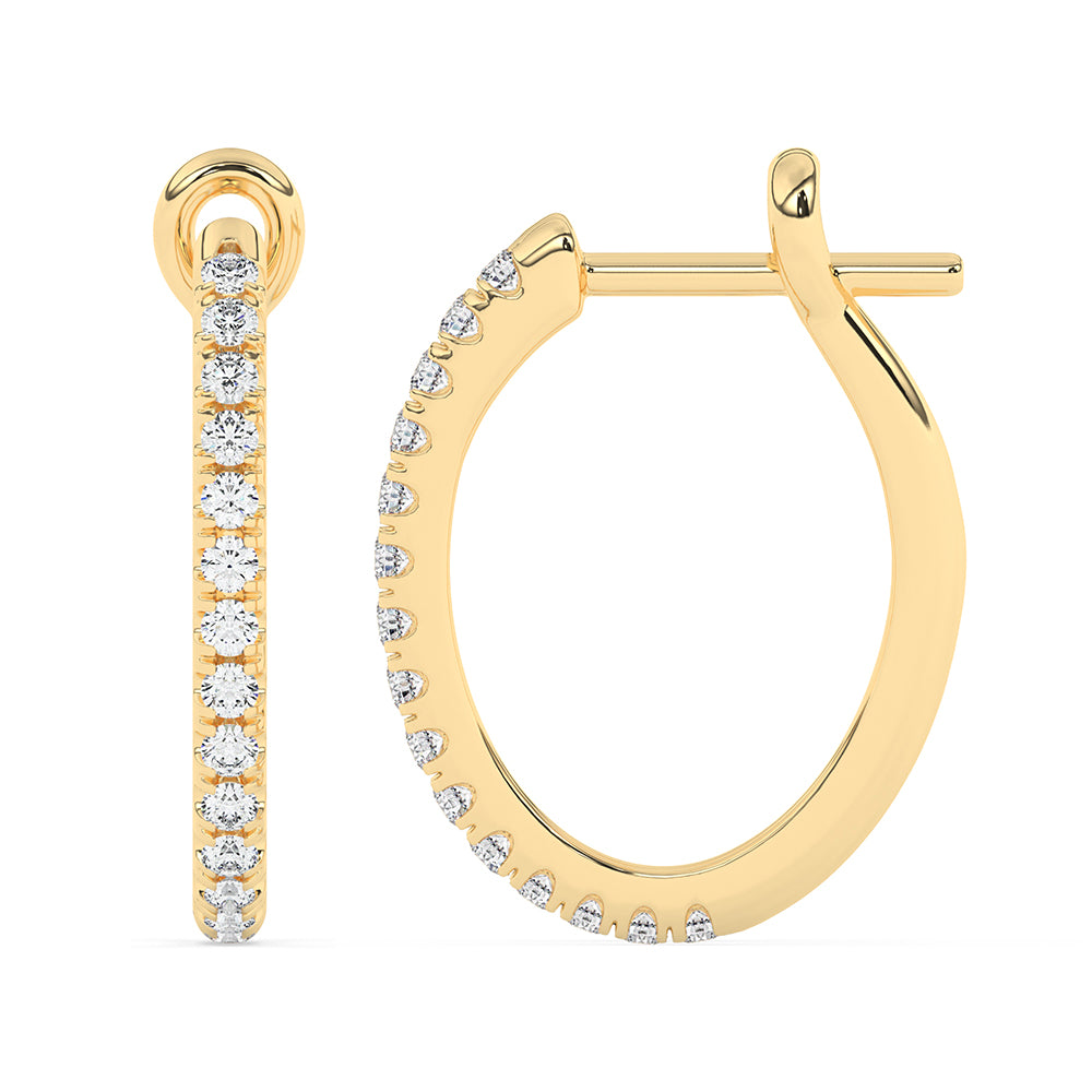 Round Hoops Click Lock 0.70 ctw