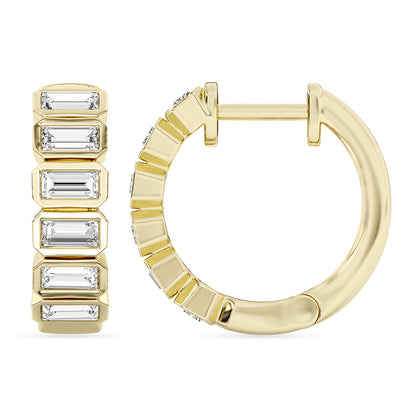 Baguette Hoops 0.65 ctw