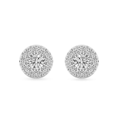 Round Earrings Push Back 0.53 ctw