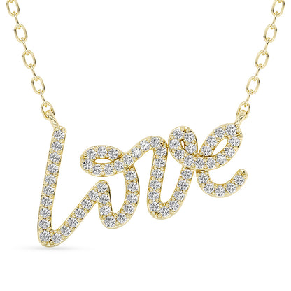 Love Pendant with 18" Chain 0.20 ctw