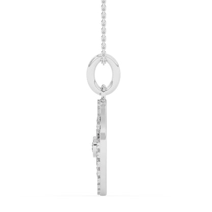 Compass Pendant with 18" Chain 0.42 ctw