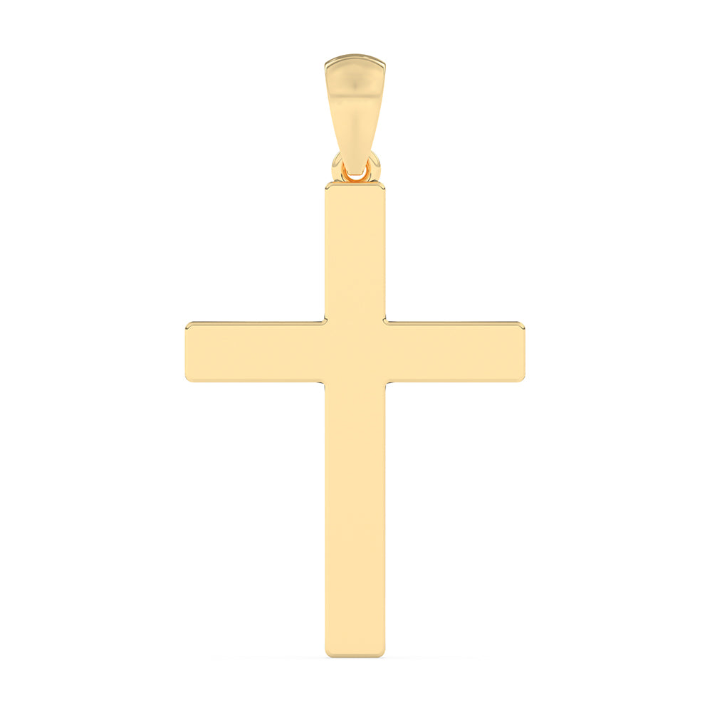 Cross Pendant with 18" Chain 0.17 ctw