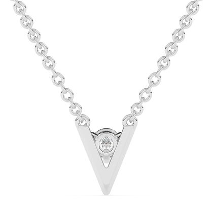 Solitaire Pendant with 18" Chain 0.23 ct