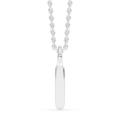 Five Stone Bar Pendant with 18" Chain 0.072 ctw