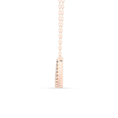 Curved Pendant with 18" Chain - 1.028 ctw