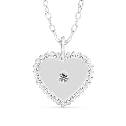 Heart Pendant with 18" Chain 0.04 ctw