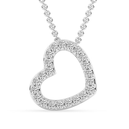 Heart Pendant with 18" Chain 0.131 ctw