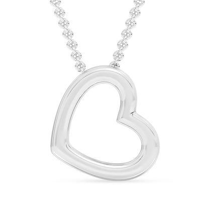 Heart Pendant with 18" Chain 0.131 ctw