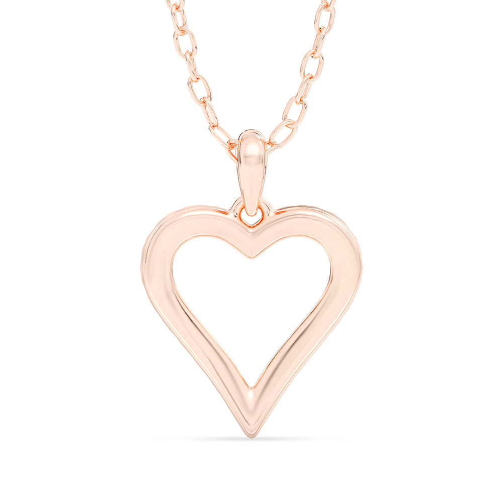 Heart Pendant with 18" Chain 0.14 ctw