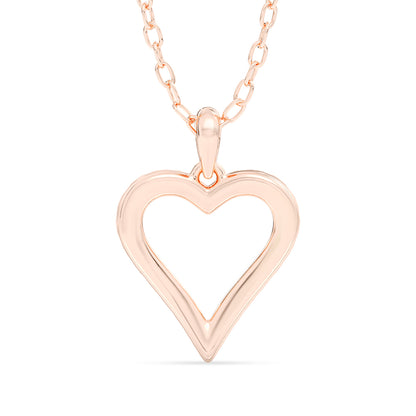 Heart Pendant with 18" Chain 0.14 ctw