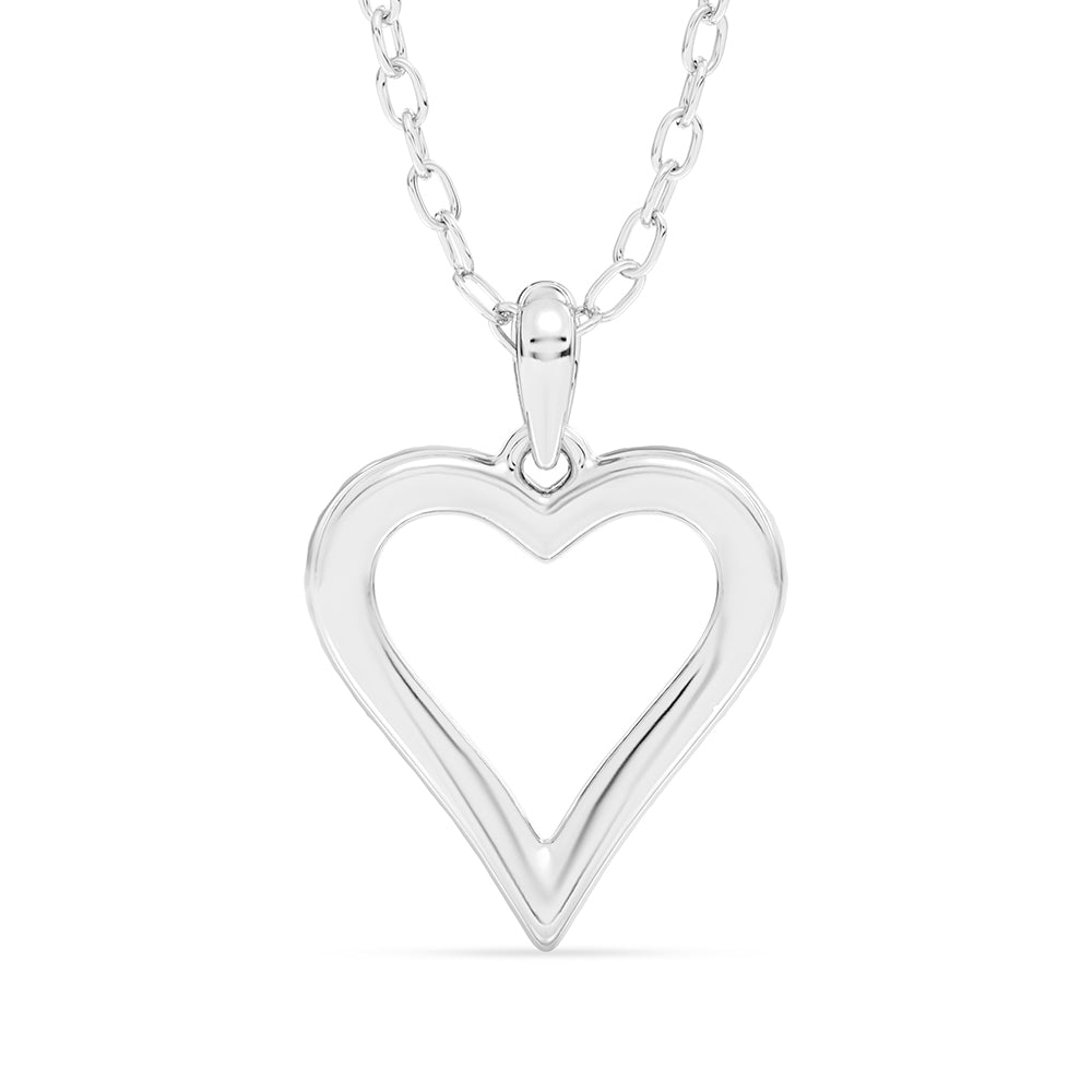 Heart Pendant with 18" Chain 0.14 ctw