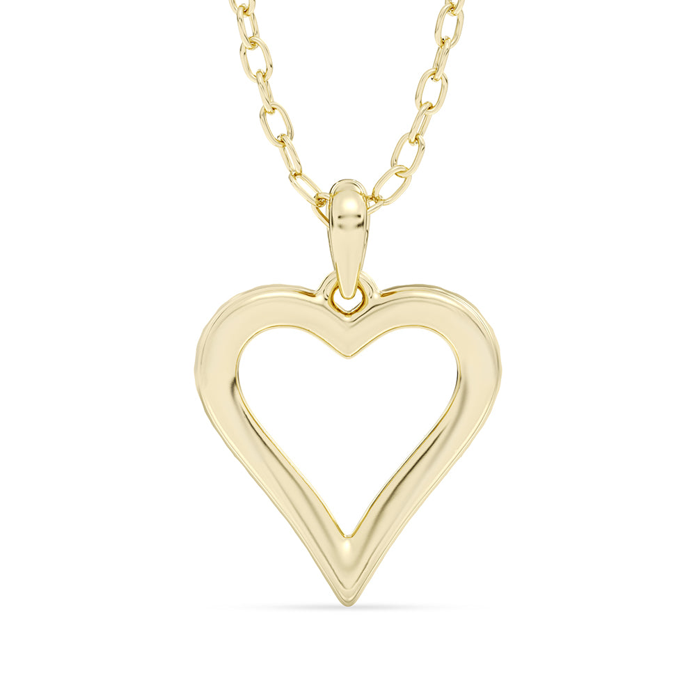 Heart Pendant with 18" Chain 0.14 ctw