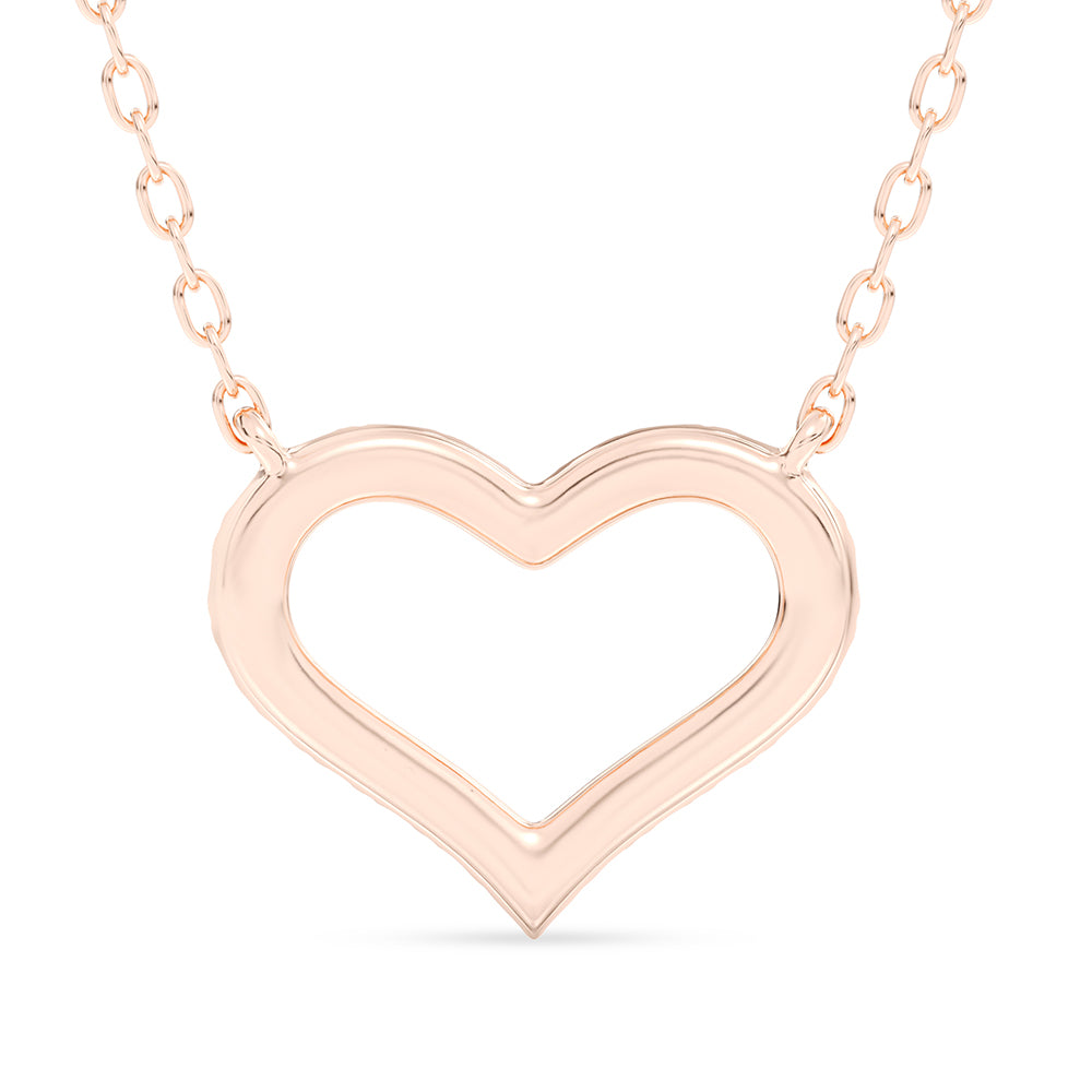 Heart Pendant with 18" Chain 0.21 ctw