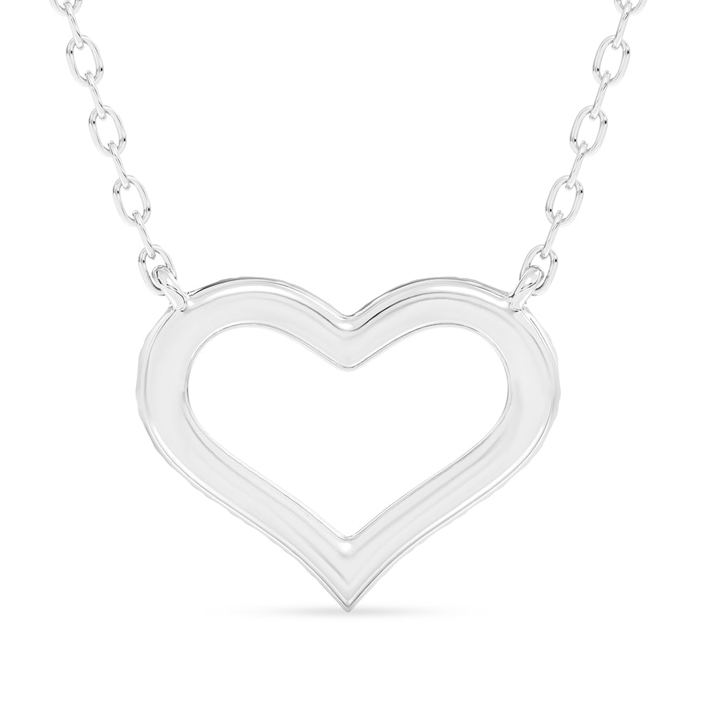 Heart Pendant with 18" Chain 0.21 ctw