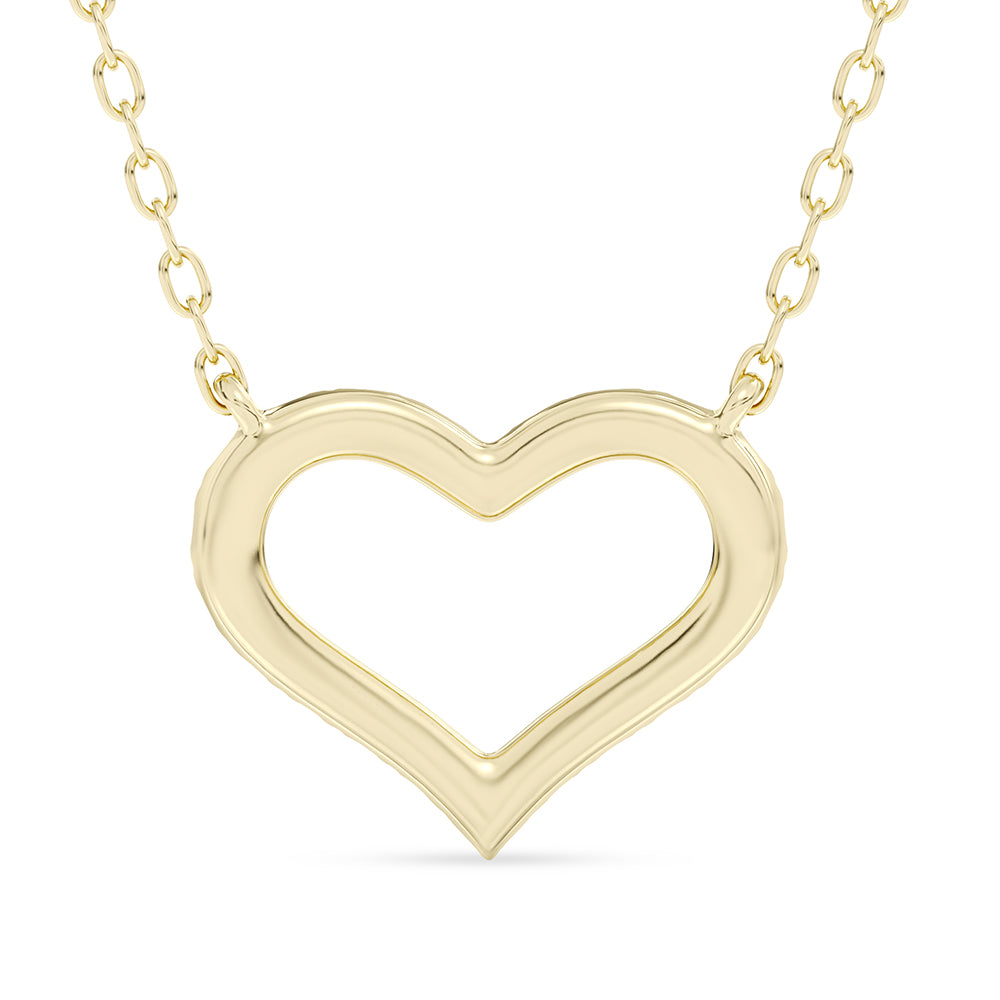 Heart Pendant with 18" Chain 0.21 ctw