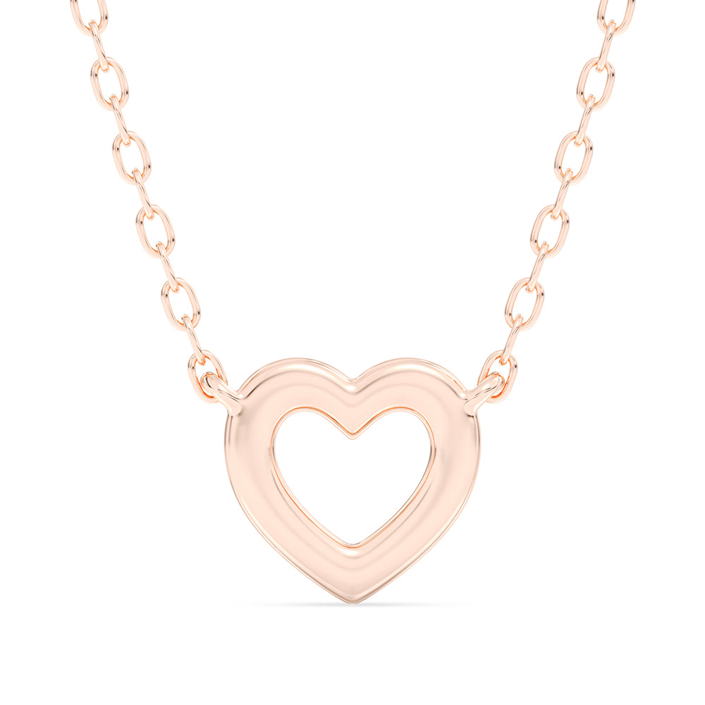 Heart Pendant with 18" Chain 0.10 ctw