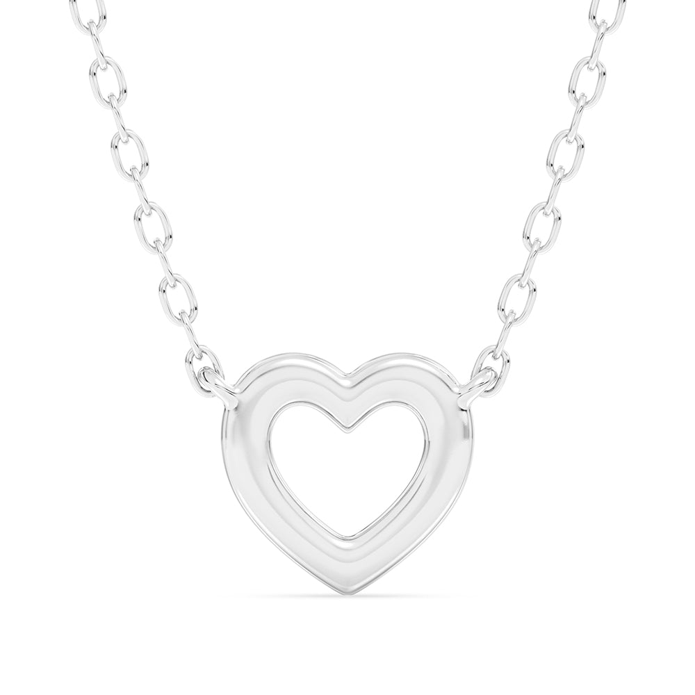 Heart Pendant with 18" Chain 0.10 ctw