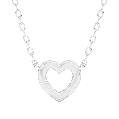 Heart Pendant with 18" Chain 0.10 ctw