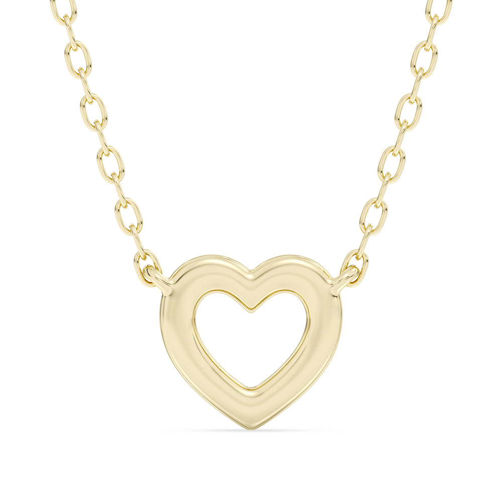 Heart Pendant with 18" Chain 0.10 ctw