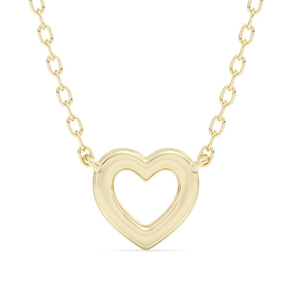 Heart Pendant with 18" Chain 0.10 ctw