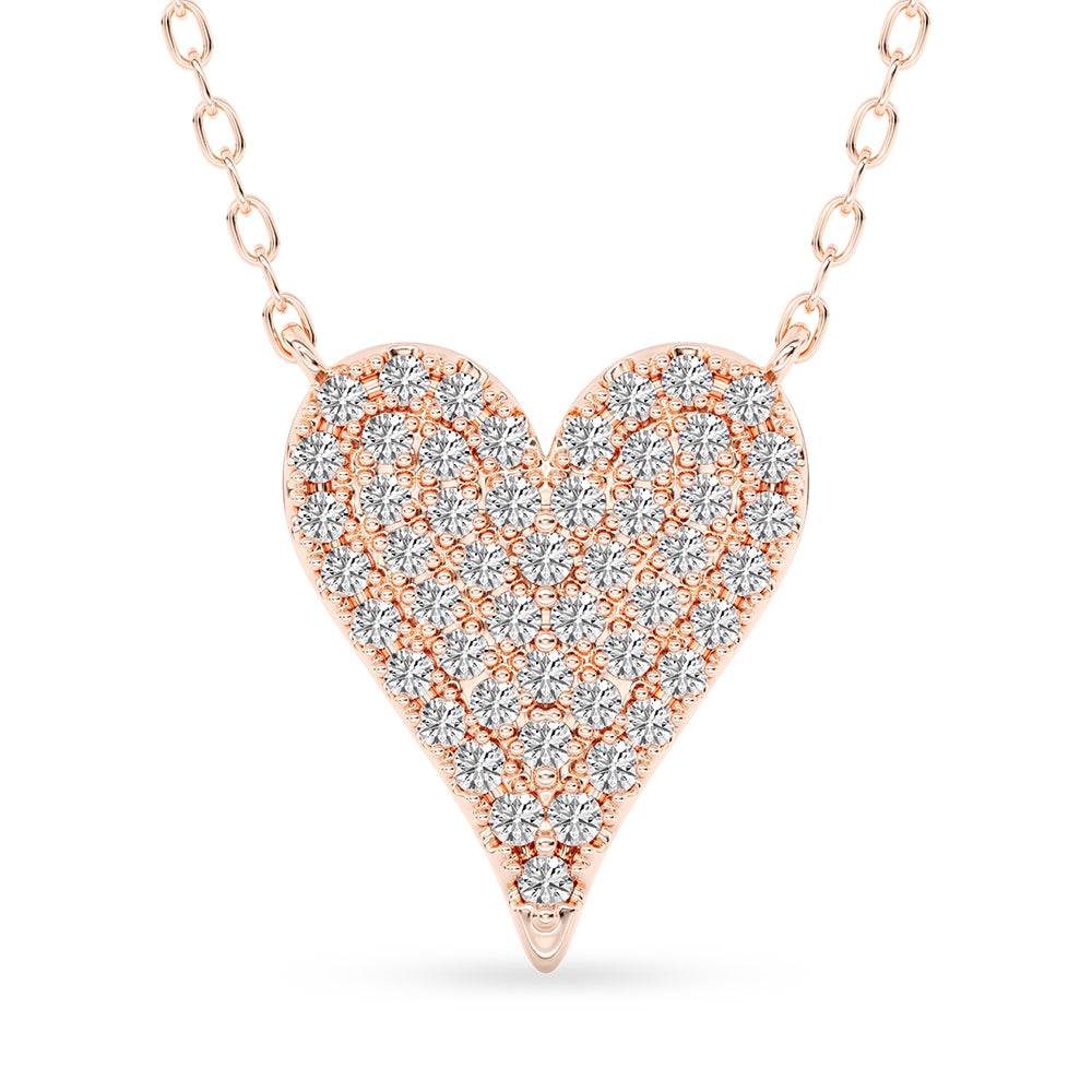 Heart Pendant with 18" Chain 0.40 ctw