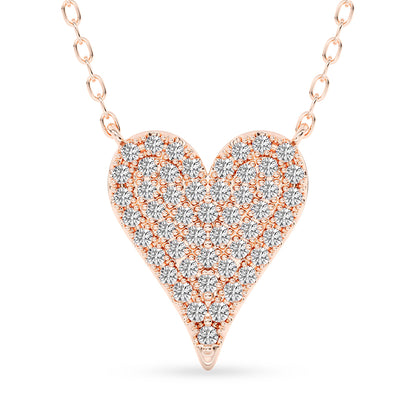 Heart Pendant with 18" Chain 0.40 ctw