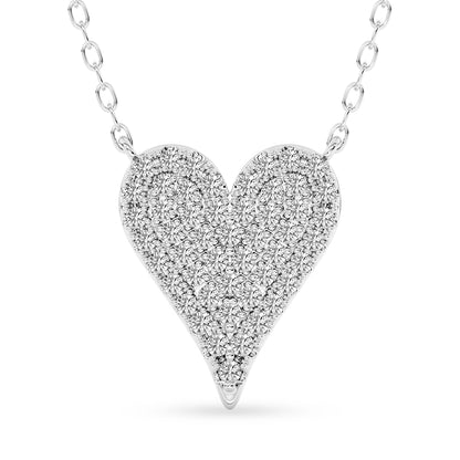 Heart Pendant with 18" Chain 0.40 ctw