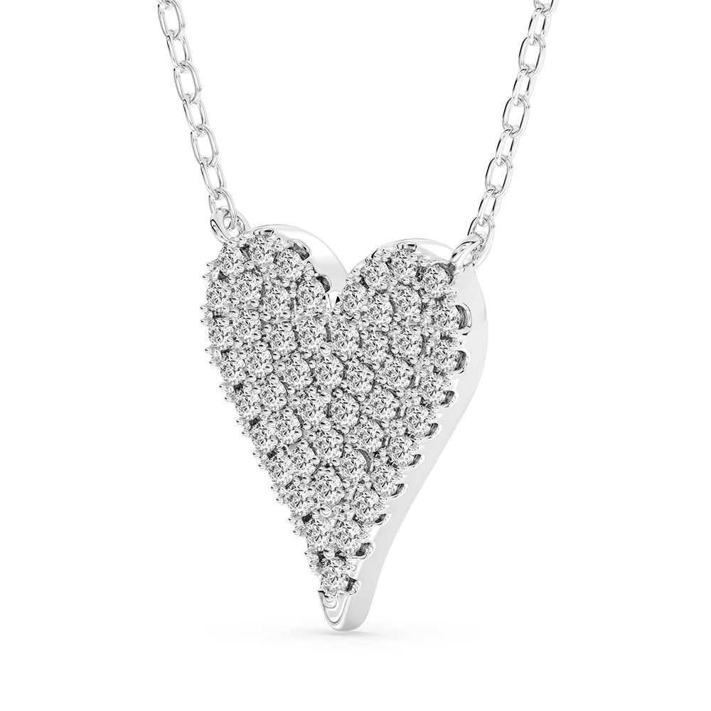 Heart Pendant with 18" Chain 0.40 ctw