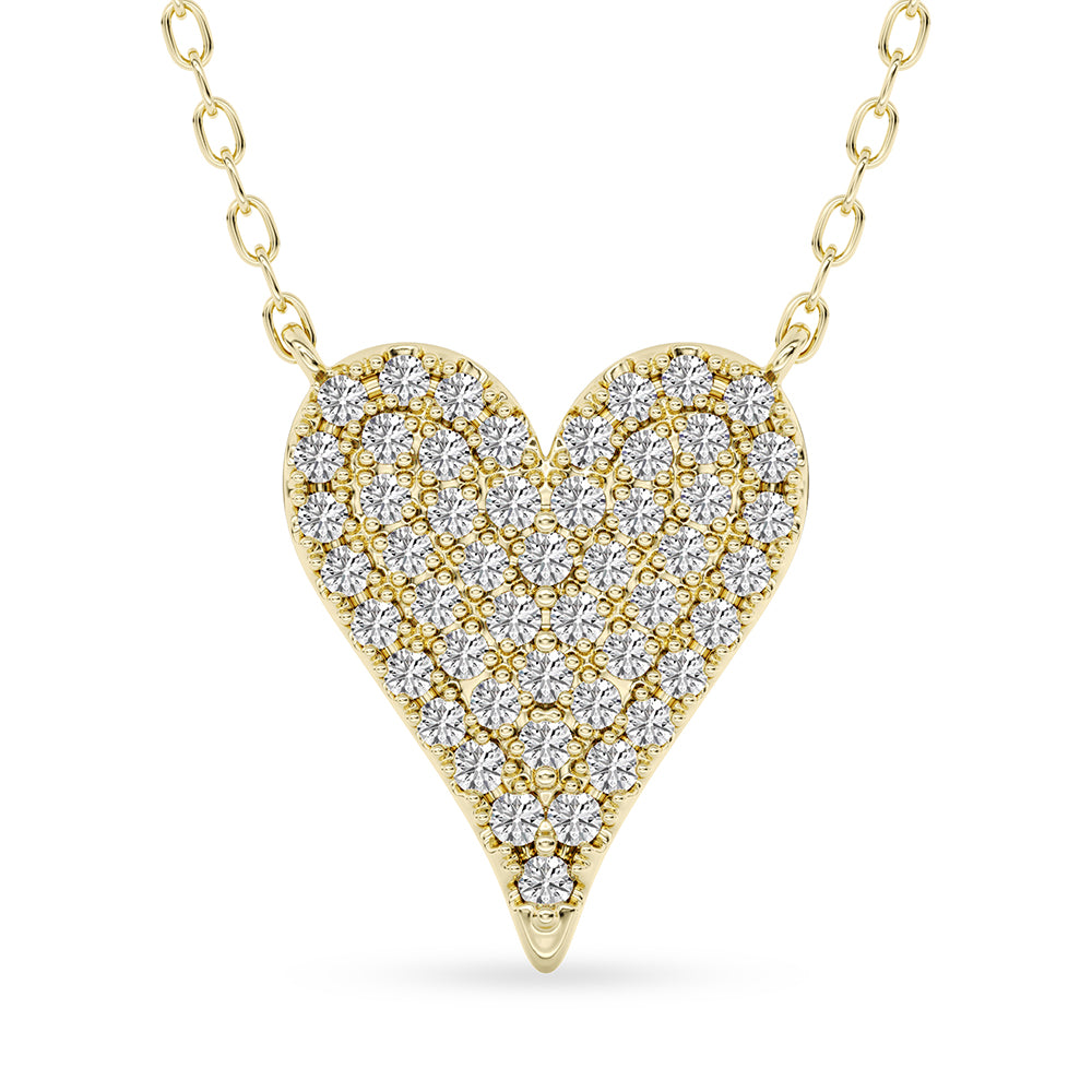 Heart Pendant with 18" Chain 0.40 ctw