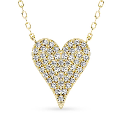 Heart Pendant with 18" Chain 0.40 ctw