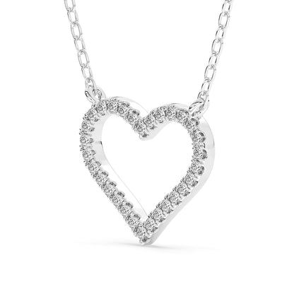 Heart Pendant with 18" Chain 0.15 ctw