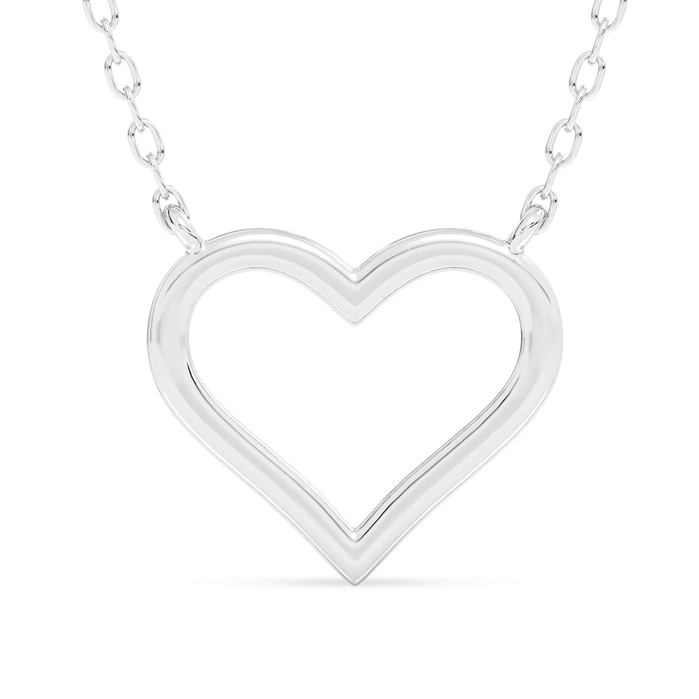 Heart Pendant with 18" Chain 0.15 ctw