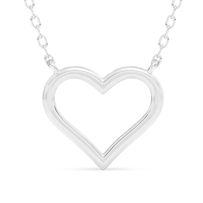 Heart Pendant with 18" Chain 0.15 ctw