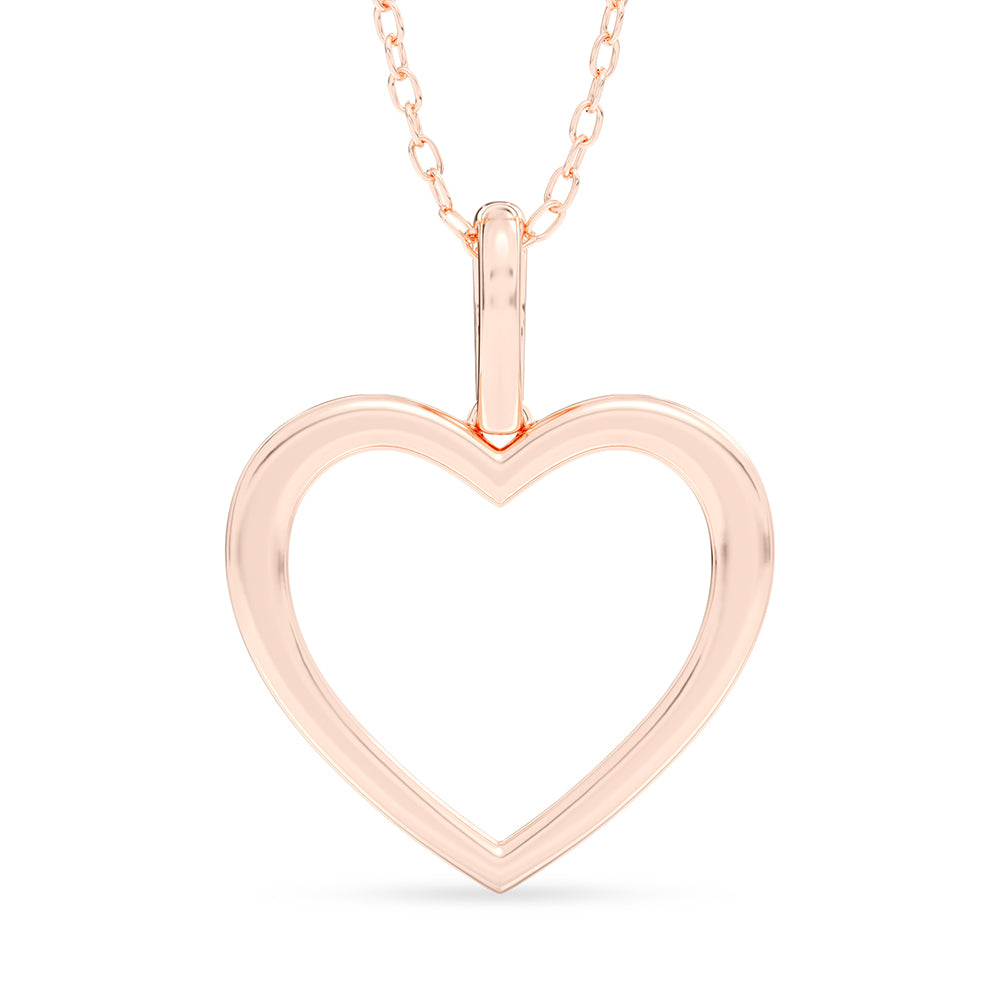 Heart Pendant with 18" Chain 0.50 ctw