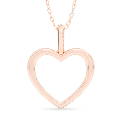 Heart Pendant with 18" Chain 0.50 ctw