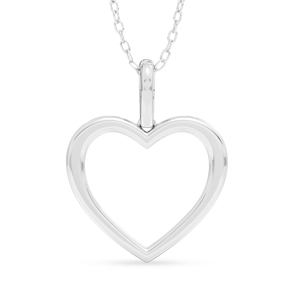 Heart Pendant with 18" Chain 0.50 ctw