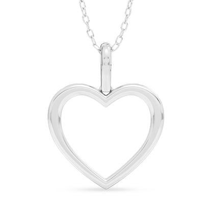 Heart Pendant with 18" Chain 0.50 ctw