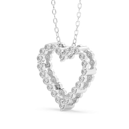 Heart Pendant with 18" Chain 0.54 ctw