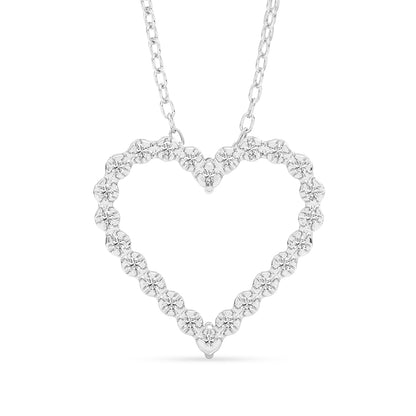 Heart Pendant with 18" Chain 0.54 ctw