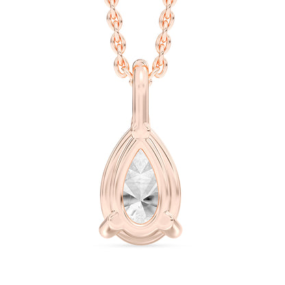 Pear Pendant with 18" Chain 0.7 ctw