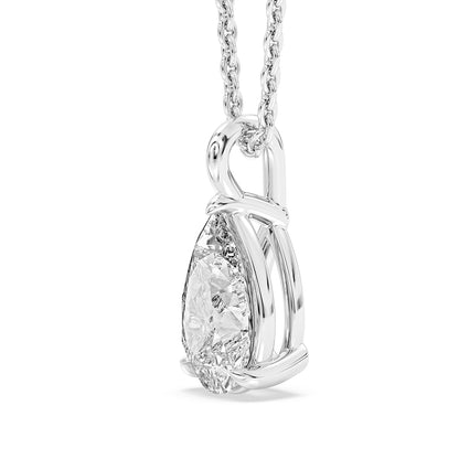 Pear Pendant with 18" Chain 0.7 ctw