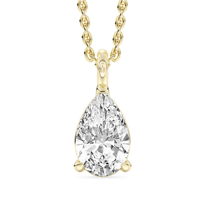 Pear Pendant with 18" Chain 0.7 ctw