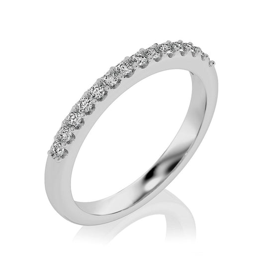 Shared Prong Wedding Band 0.25 cts