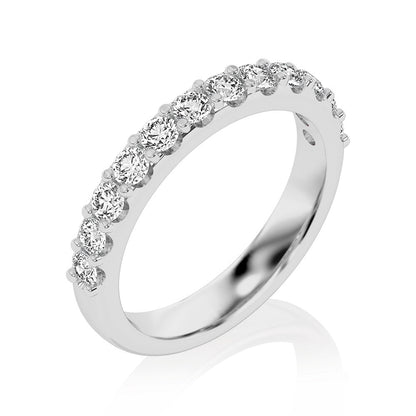 Split Prong Wedding Band 0.75 ctw