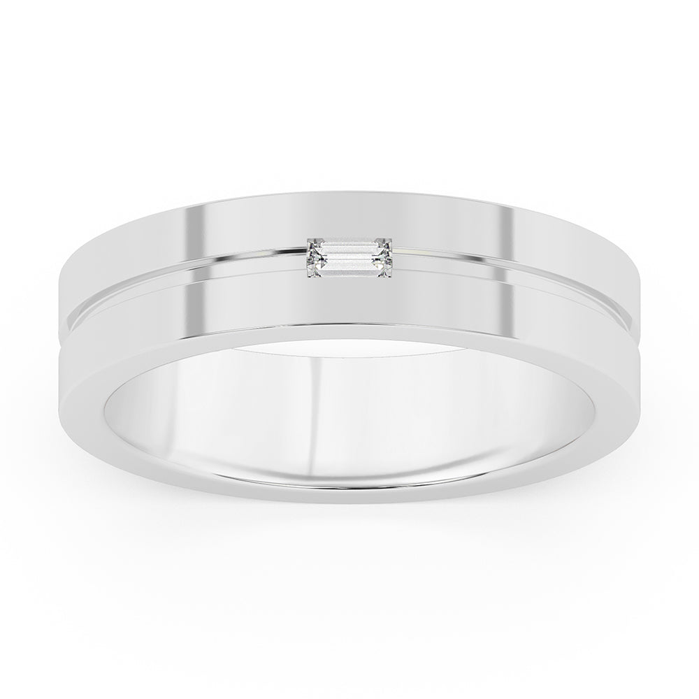 Men's Baguette Band 0.08 ct