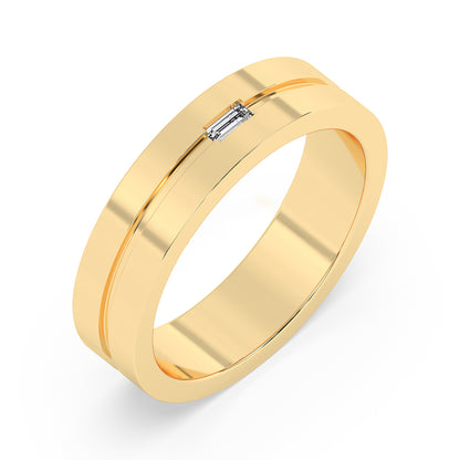 Men's Baguette Band 0.08 ct