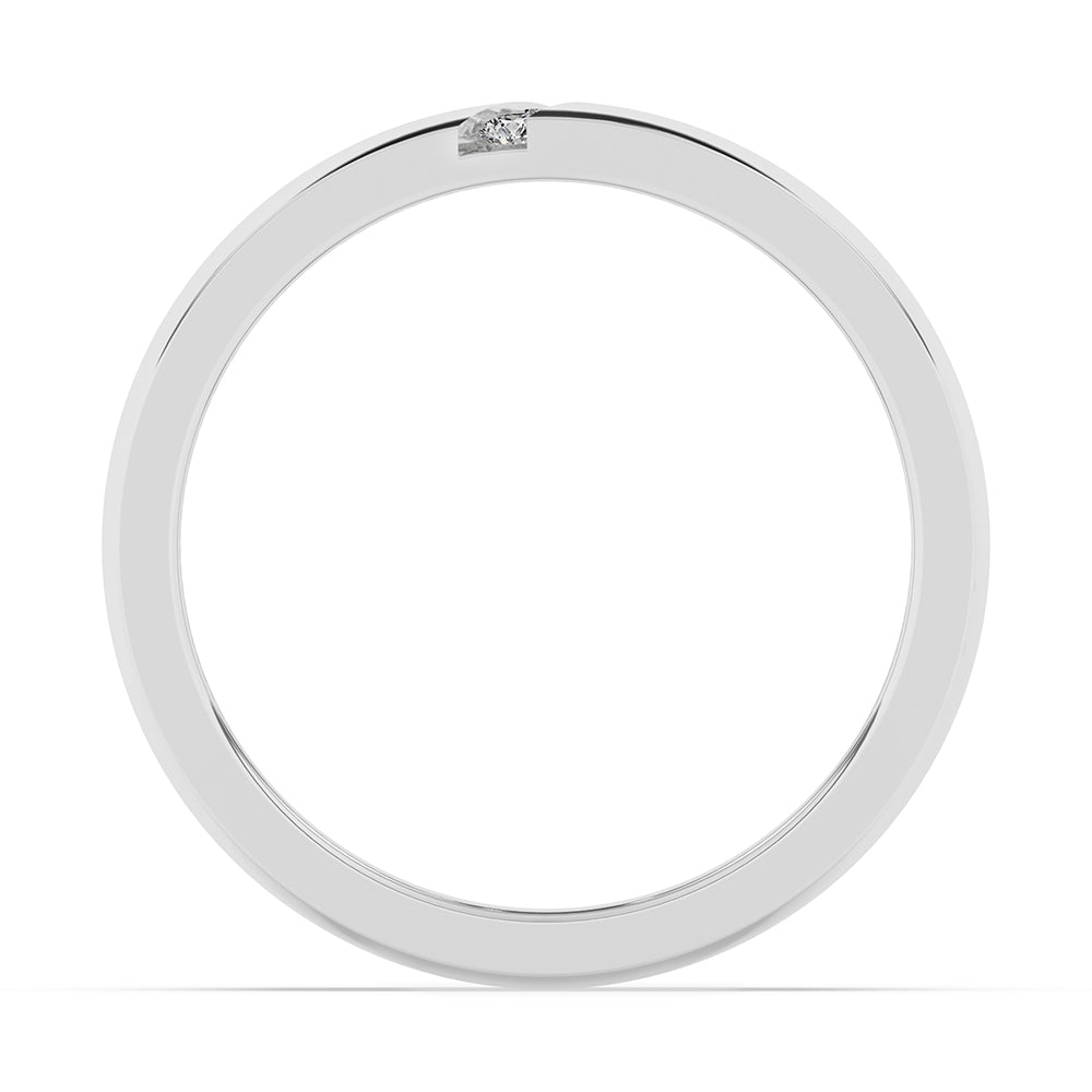 Men's Round Band 0.10 ctw