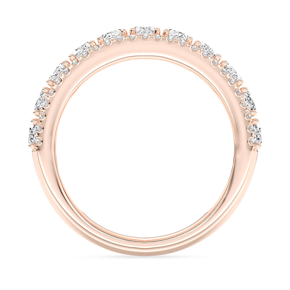 Oval and Round Diamond Band 1.97 ctw